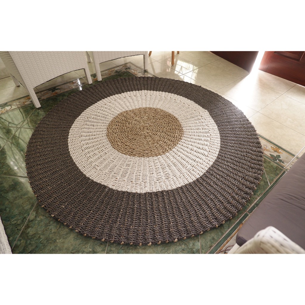 Rug seagrass 150 cm - Rug - round rug - karpet - karpet anyam - karpet vintage - rug seagrass