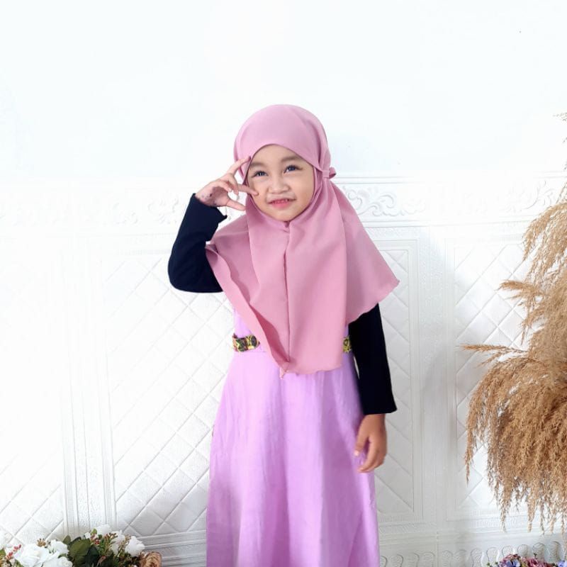 Bergo Anak / Hijab Bergo Anak Maryam Diamond