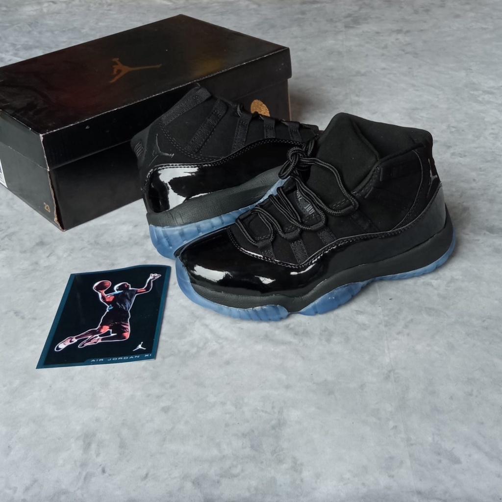 NIKE AIR JORDAN 11 RETRO BLACK GAMMA BLUE BNIB ORIGINAL VIETNAM GRATIS KAOS KAKI SEPATU NIKE