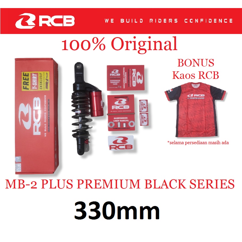 SHOCK TABUNG RCB MB 2 PLUS MATIC VARIO 125 150 330mm ASLI ORI ORIGINAL TITANIUM SHOCKBREAKER BELAKAN