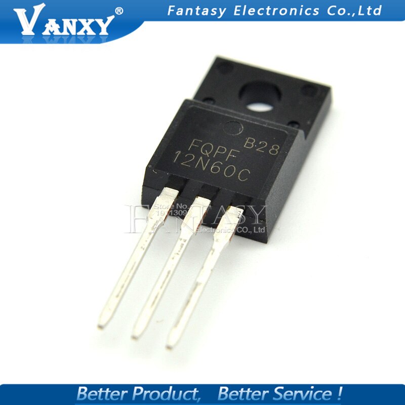 (Ready Stock) 10PCS FQPF12N60C TO-220F 12N60C 12N60 TO220 FQPF12N60 TO-220 transistor MOS FET Baru