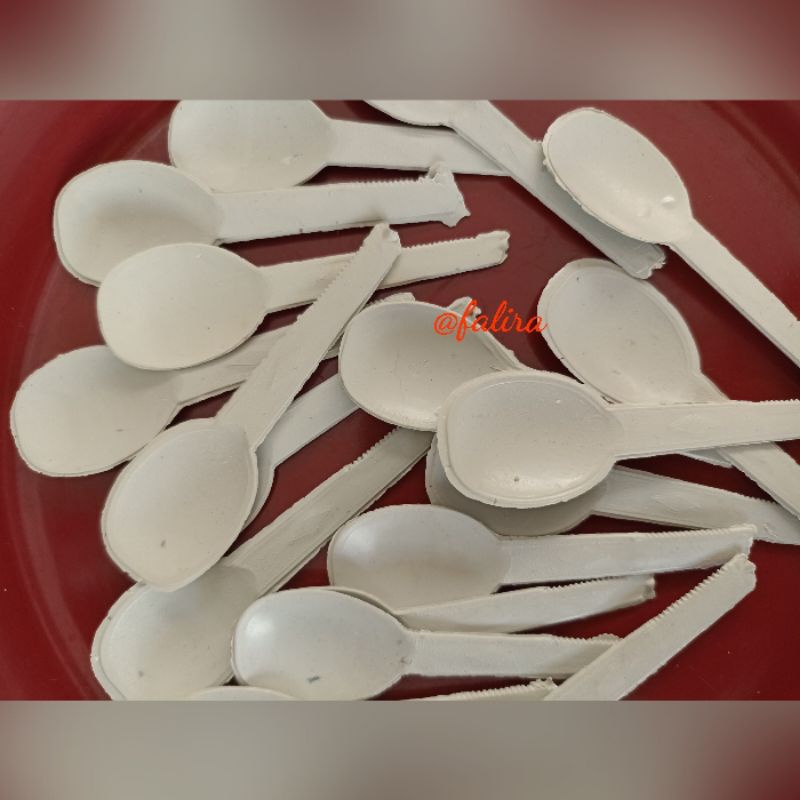 Sendok Plastik Kecil/Sendok Jelly/Sendok Puding