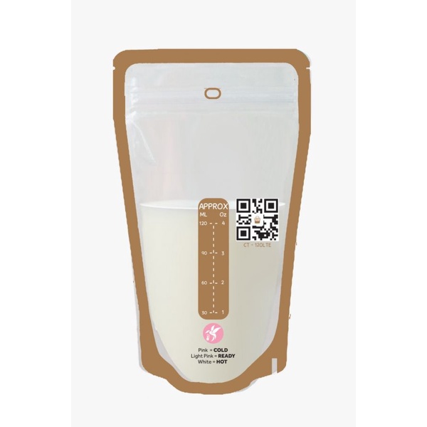 30 PCS - GABAG Kantong Asi Kolibri Classic 120 ml | Breast Milk Storage