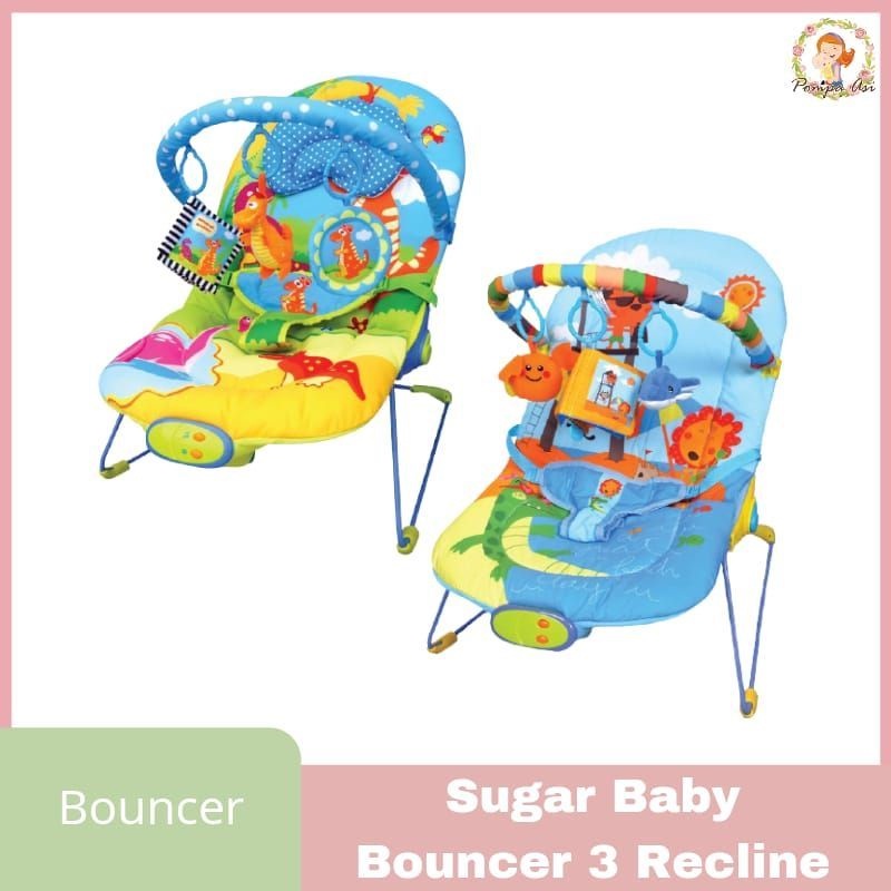 Bouncer Sugar Baby / Bouncer Bayi 3 Recline