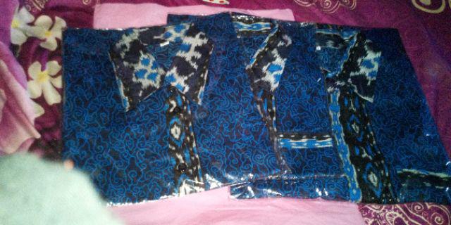 Batik Couple Keluarga - Sania Ruffle Couple Batik Sarimbit Terlengkap - Garansi Shopee Motif Terbaru