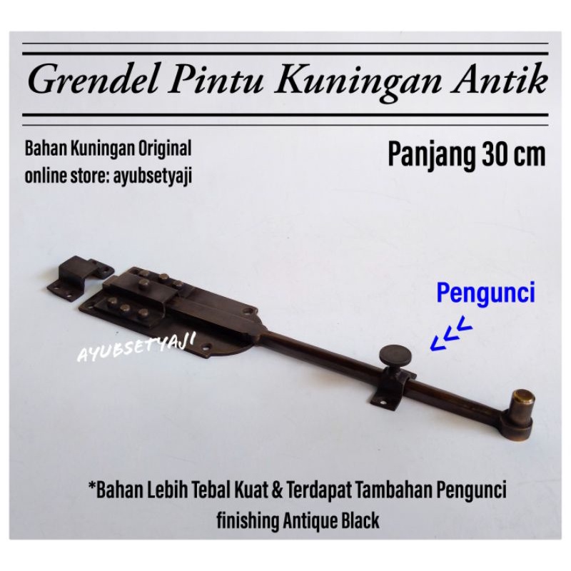 Jual Grendel Batavia Grendel Pintu Cm Kuningan Grendel Portugis Antik Panjang Slot Pintu