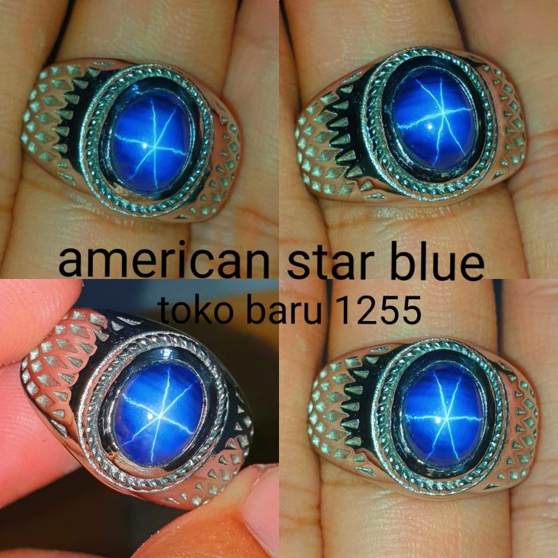 BATU CINCIN AKIK AMERICAN BLUE STAR