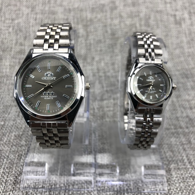 ［Ready Stock］Jam tangan rantai couple 5warna ready rantai pria wanita jam tangan warna s1021