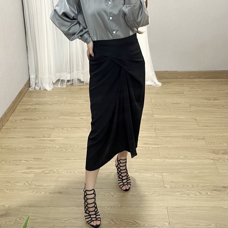 Wrap Skirt Rok Lilit Instan Cotton Premium