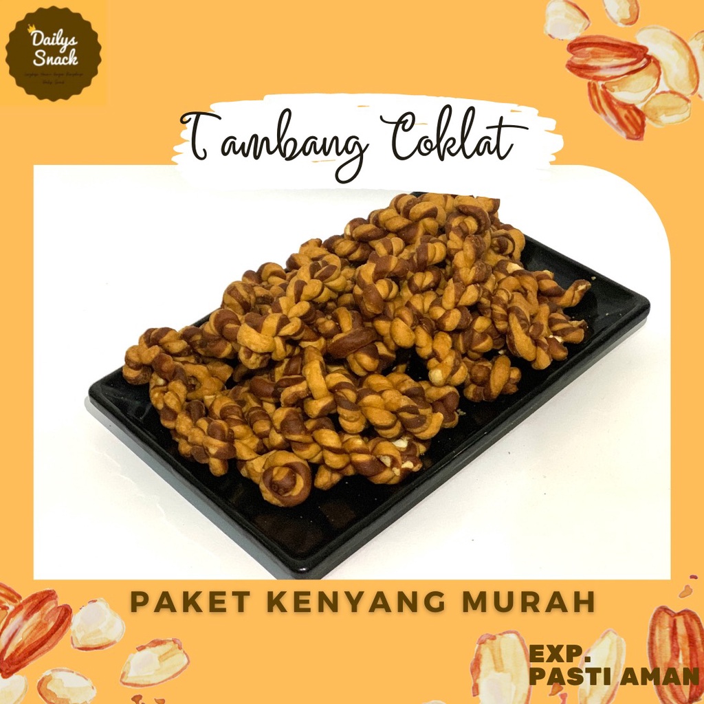 

SNACK KILOAN / MAKANAN RINGAN - KUE TAMBANG COKLAT 250 GRAM