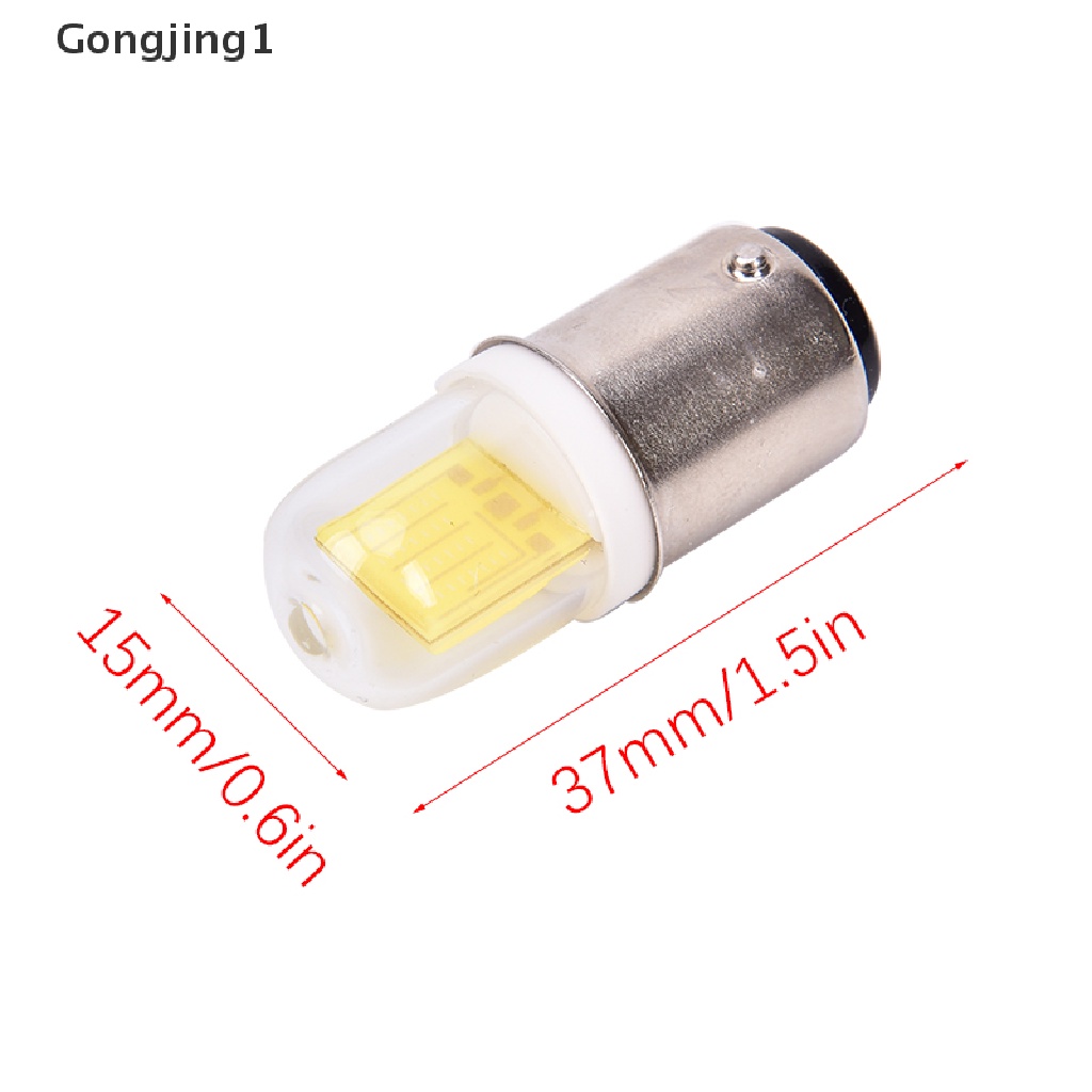 Gongjing1 BA15D Lampu Bohlam LED COB 5W 110V 220V AC Untuk Mesin Jahit