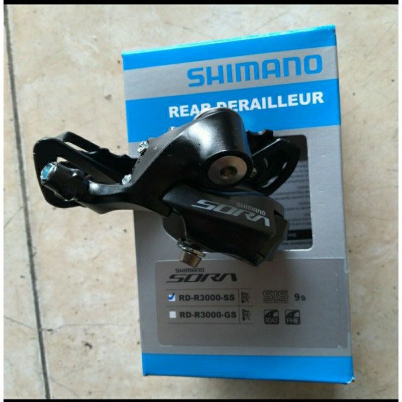 RD Rear derailleur shimano original SORA R3000 SS short cage 9 speed 9speed 9sp sepeda roadbike lipa