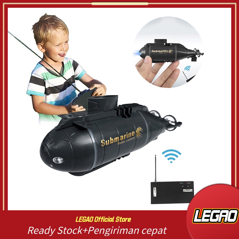 kendali jarak jauh listrik air tahan kecil remote control anak-anak perahu ikan model kapal selam