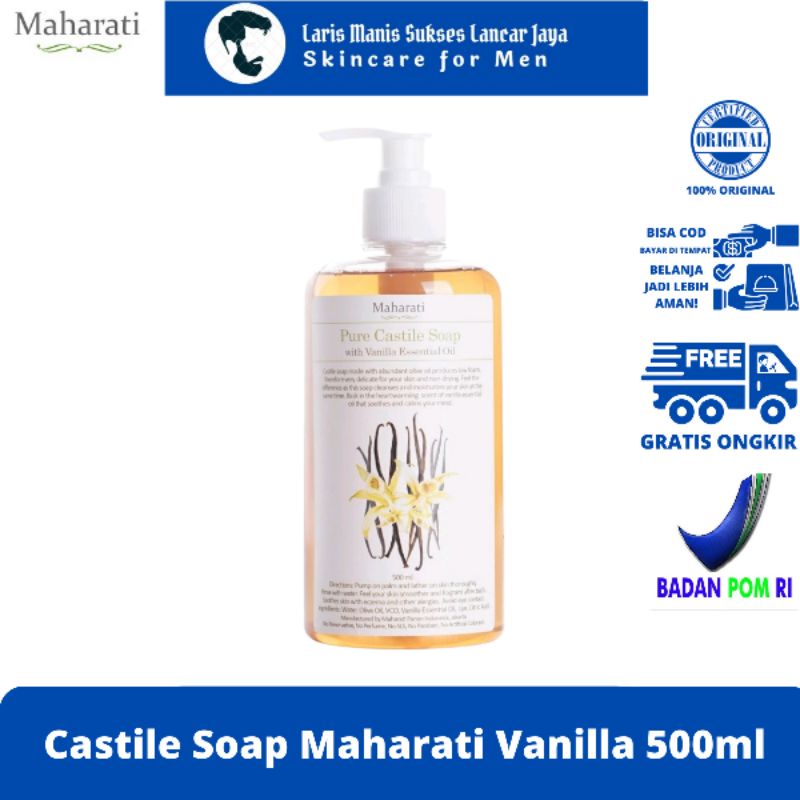 Castile Soap Vanilla MAHARATI 500ml | Sabun Castile Vanilla MAHARATI