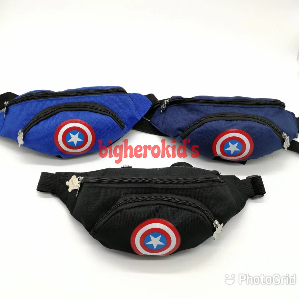 Tas selempang anak/tas pinggang anak anak/tas selempang anak laki laki tas kapten amerika
