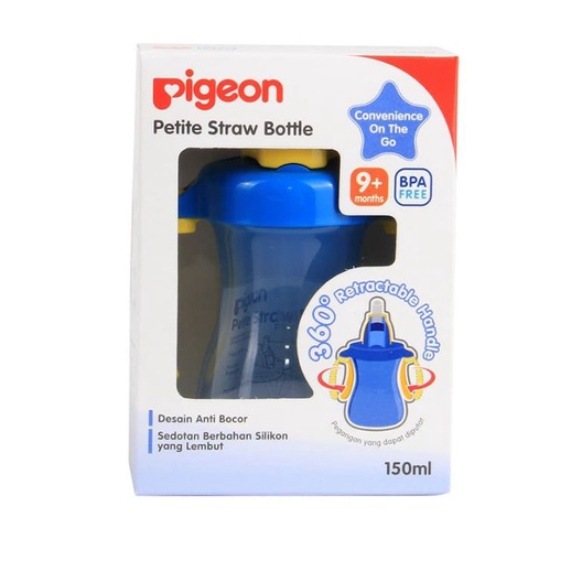 Pigeon Petite Straw Bottle Blue 150ml