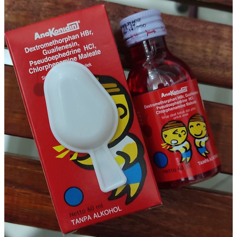 AnaKonidin Sirup 30-60 ML  Meredakan batuk dan pilek pada anak