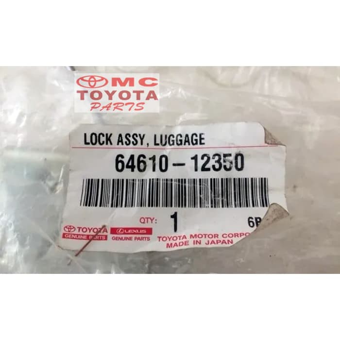 Kunci Pintu Bagasi  Lock Assy Back Door Corolla Altis Old 64610-12350