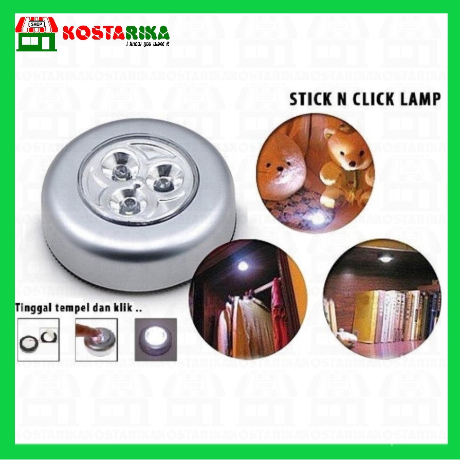 Lampu Emergency Darurat Sensor Sentuh Stick Click Touch Lamp Lampu Tempel Tekan Sentuh