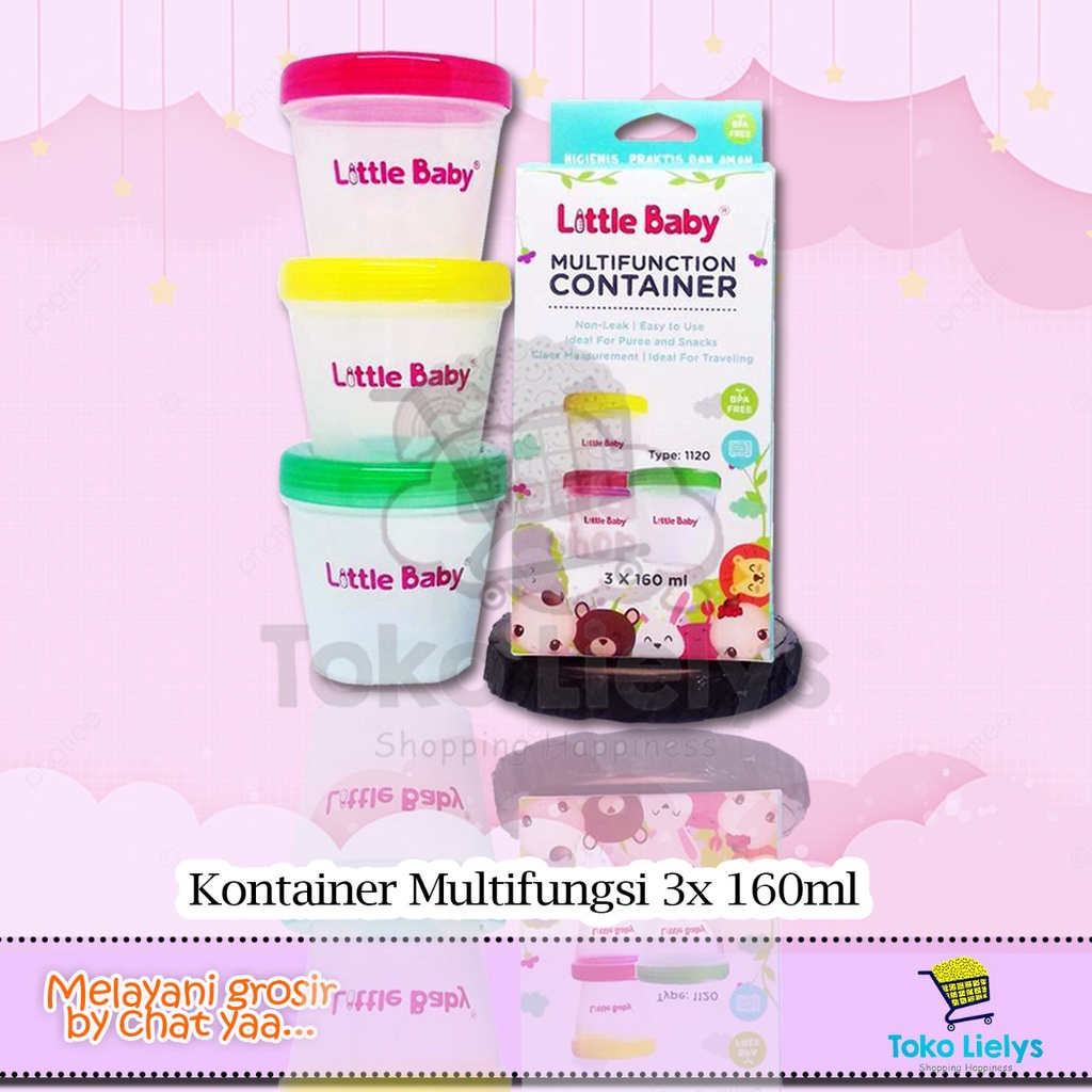 LITTLE BABY MULTIFUNCTION CONTAINER WADAH MPASI 160ML