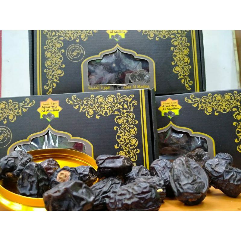 

Kurma ajwa/kurma nabi rassul premium super jumbo grade A 1 500 gr