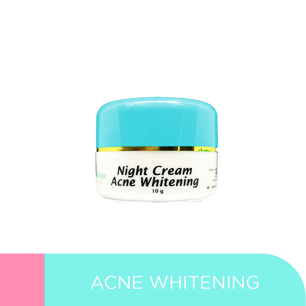 Keisha Almera Skincare Night Cream Acne Whitening Krim Jerawat dan Mencerahkan Kulit Wajah