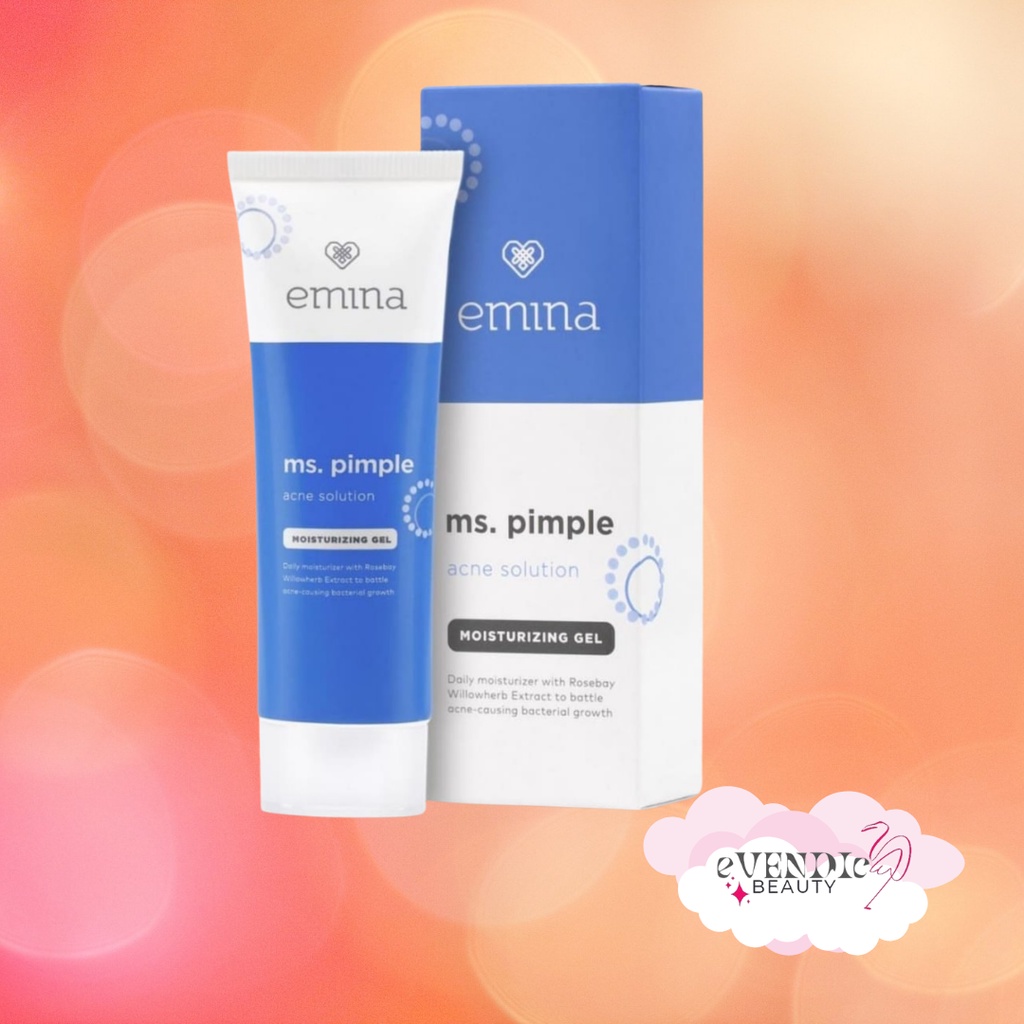 EMINA Ms.Pimple Acne Solution Moisturizing Gel 20ml Bpom ❤