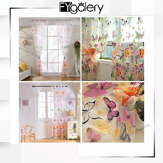 FYGALERY GORDEN  MOTIF KUPU KUPU TRANSPARAN GORDEN  JENDELA  