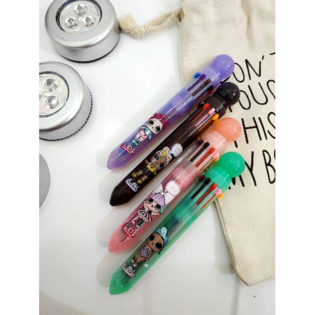 

Pulpen LOL 10 Warna / Pulen Karakter / Bulpoint / Pen 10 Warna