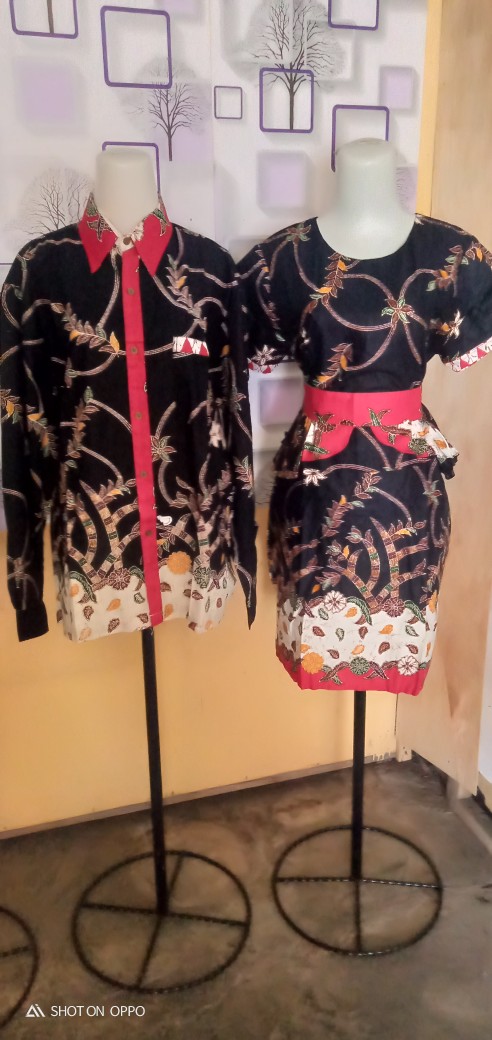 Batik Pasangan Naura Madura Sarimbit Batik Couple Keluarga Seragam Batik Anak Dress Batik Modern Xxl