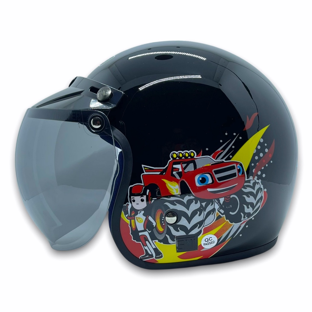 Helm Anak WTO Semi Retro - Blaze