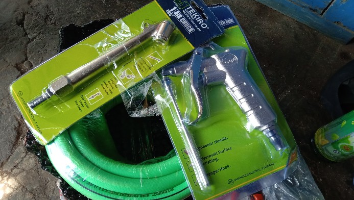 Tekiro Paket Selang Kompresor 10meter Air Duster Air Chuck Paket 3pcs / Paket Selang Angin Kompresor