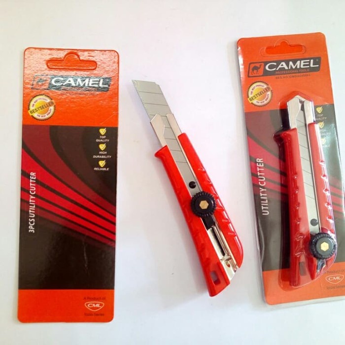

Spesial Pisau Cutter Putar Merk Camel -Cutter Terlaris