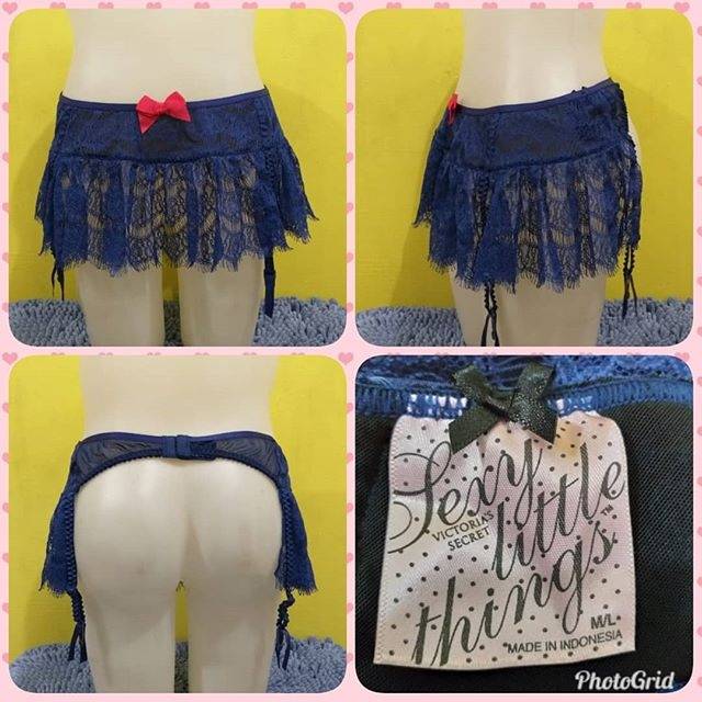 Garter Victoria's secret Biru