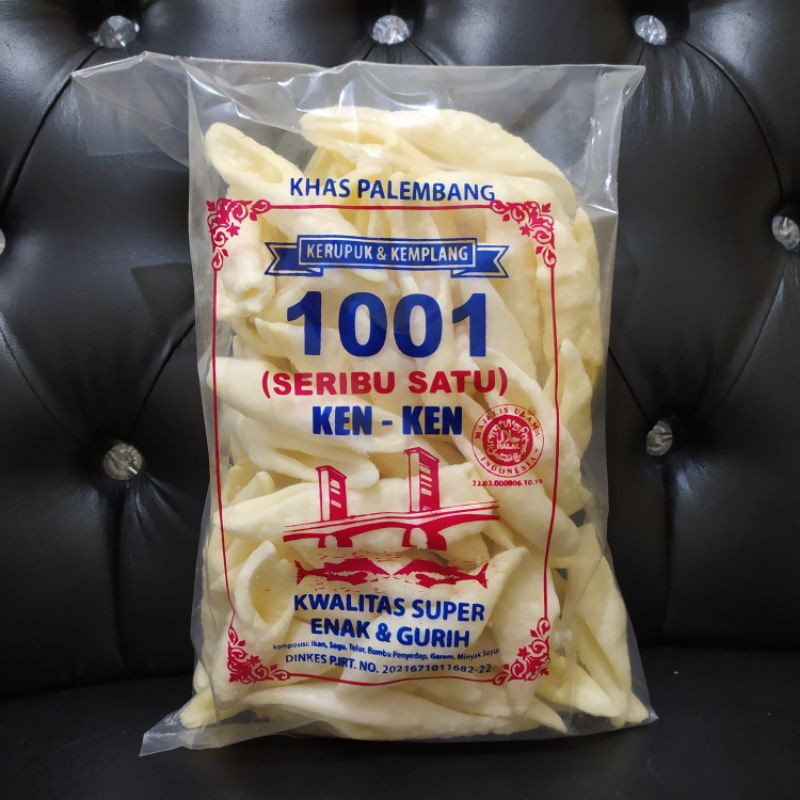 Kerupuk Buncis Palembang 250 gram | Halal MUI | 1001 (Seribu Satu) Ken - Ken