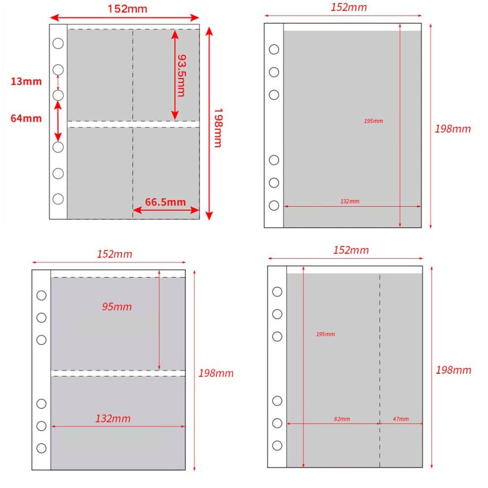 

Hemat A5 Zipper Binder Glitter Transparent Binder Zipper Binder K-pop Photo Card Binder Album ,.,.,.,,