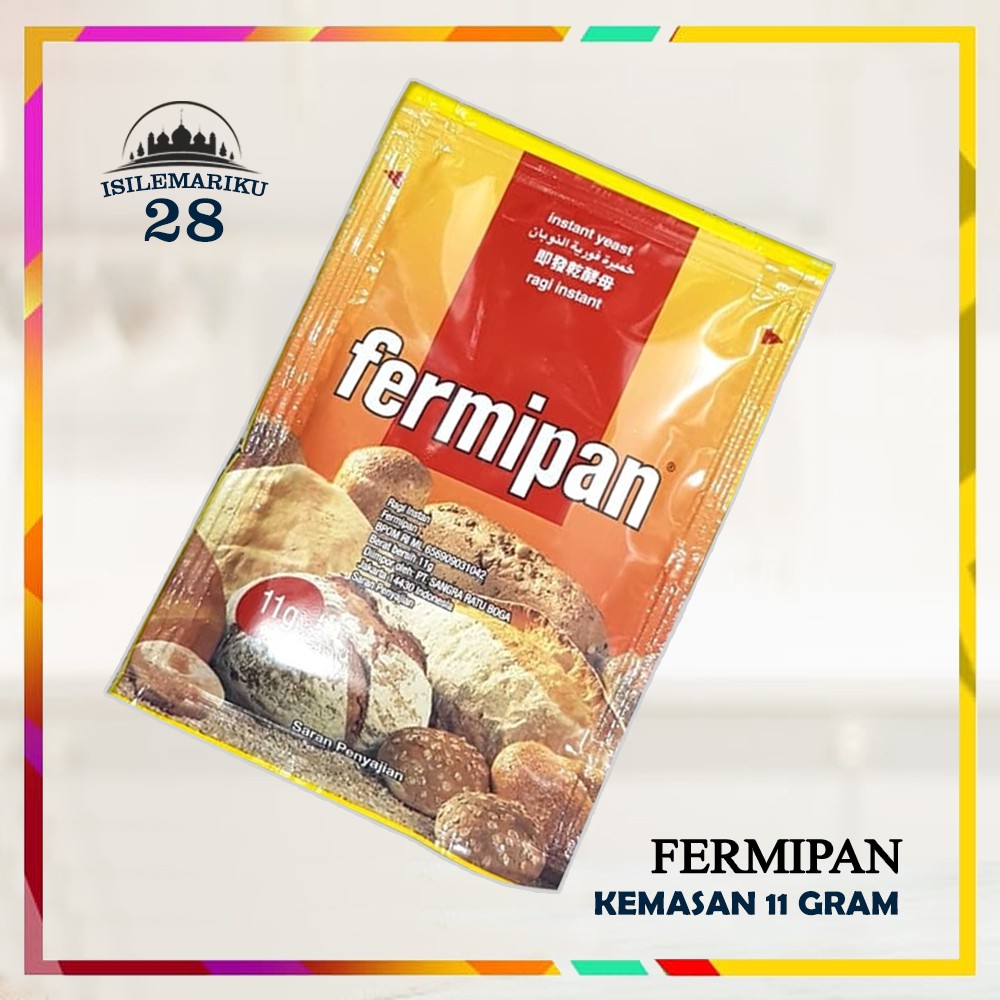 Jual Ragi Fermipan Sachet 11gr Fermipan Instant Dry Yeast 11g