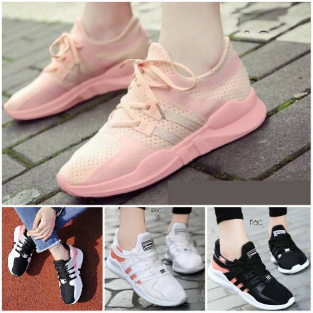 SEPATU KETS WANITA REPLIKA ADIDAS EQT WOMEN MURAH LUCU MAIN MALL SNEAKERS OLAHRAGA JOGGING IMPORT
