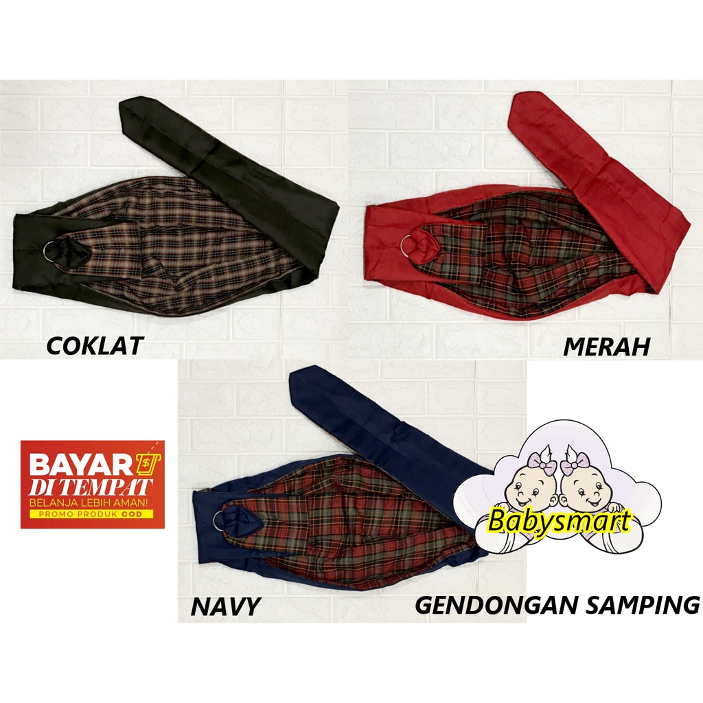 Babysmart - Gendongan Bayi/Anak Samping POLOS TWILL DACHI