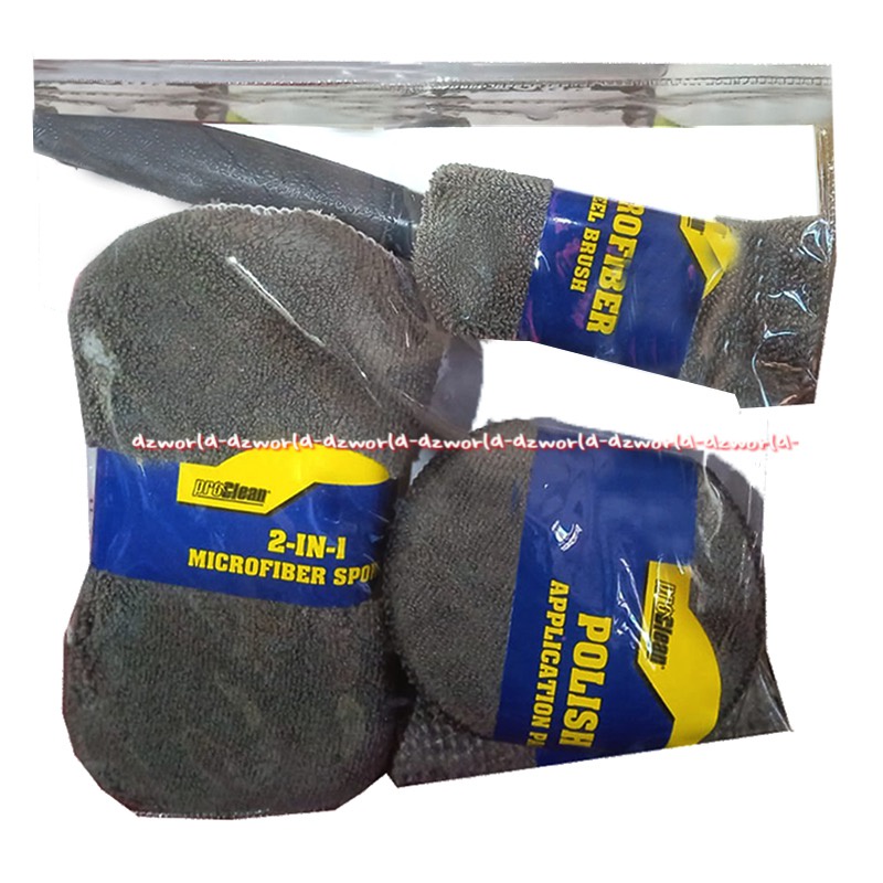 Proclean Set Spons Pembersih 6pcs Alat Spons Pembersih Mobil Grey Abu Proclean 4in1 Microfiber Sport Foam Busa Untuk Membersihkan Mencuci Mobil Sponge Spon Grey Abu Abu Pro Clean