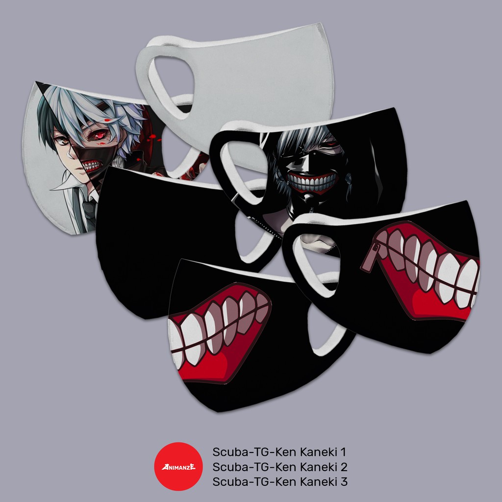 Animanze Masker Scuba Tokyo Ghoul Masker Scuba Anime Masker Scuba Korea Masker Full Print Shopee Indonesia