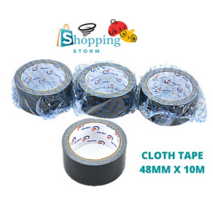 

Lucu Cloth Tape Lakban Kain Lakban Jilid Hitam 48Mmx10 Meter Hemat