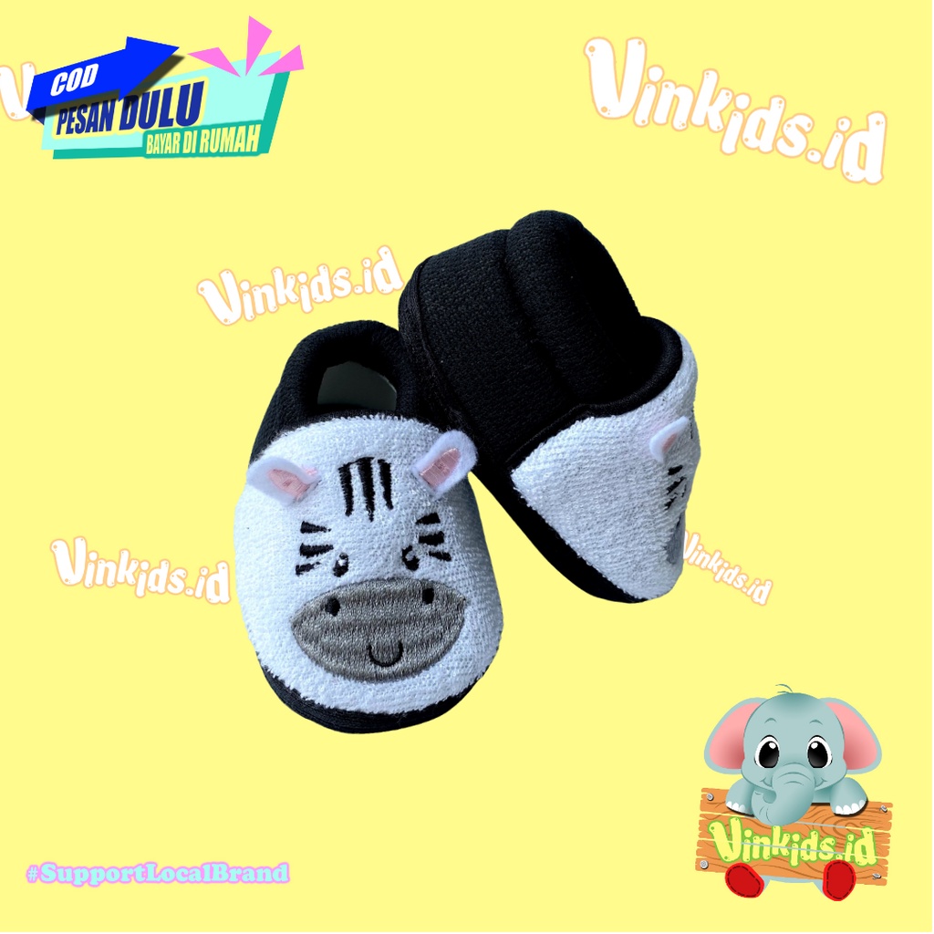 Vinkids Sepatu Bayi Laki Laki 0 12 Bulan / Sepatu Bayi Lucu / Sepatu Bayi Karakter / Baby shoes / Perlengkapan Baby / Karakter Bayi / Karakter Lucu Baby