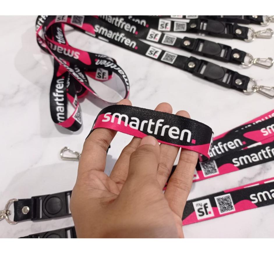 

[PRODUK MRYHL] Lanyard Smartfren Full Design Printing Surabaya I8M