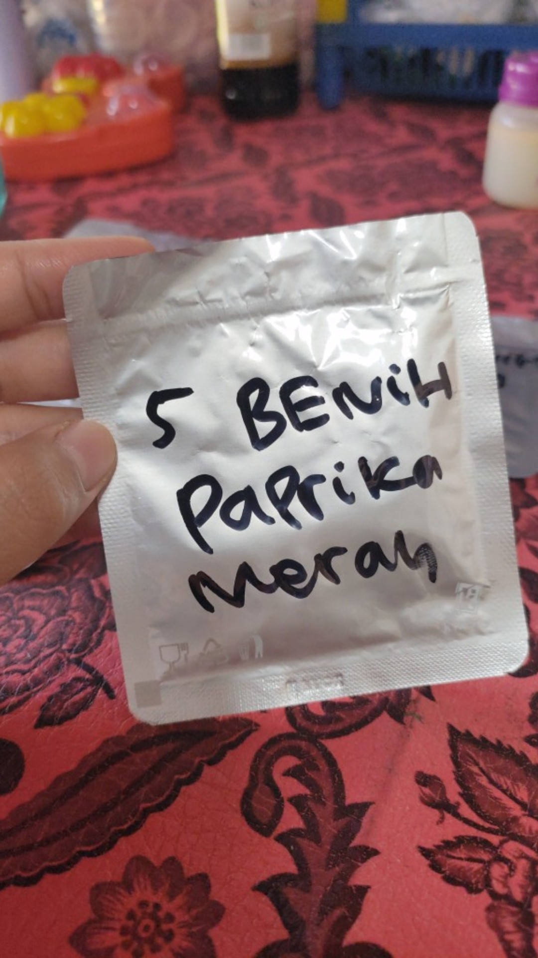 5 Biji Benih Paprika Merah