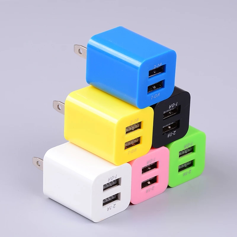 Adapter Dual Usb Port 5v 2a Untuk Iphone Htc Android