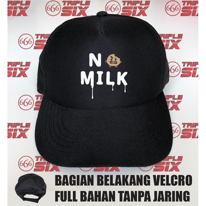 Topi Full Bahan Kpop BT21 No Milk Shooky BTS Bangtan Boys