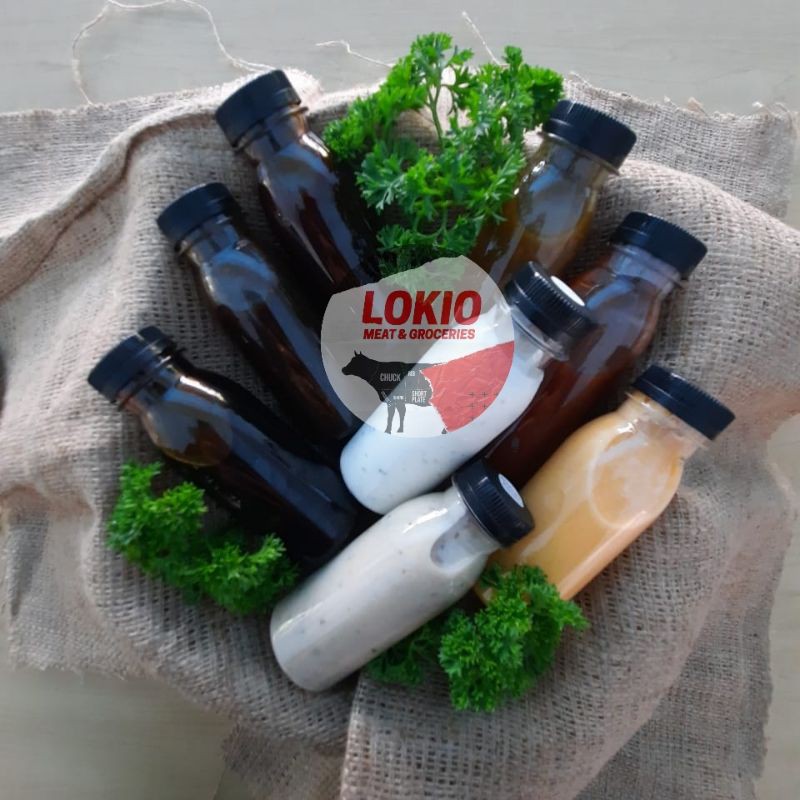 

Lokameat Saus Saos Sauce Teriyaki Barbeque Blackpepper Tonkatsu Curry Salted Egg Tar-Tar Mushroom