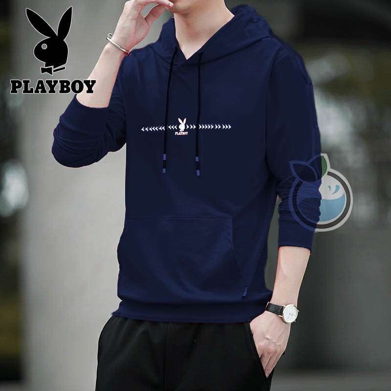 Lilipop.id Sweater Pria  Arrow Playboy Hoodie Jumper Outwear