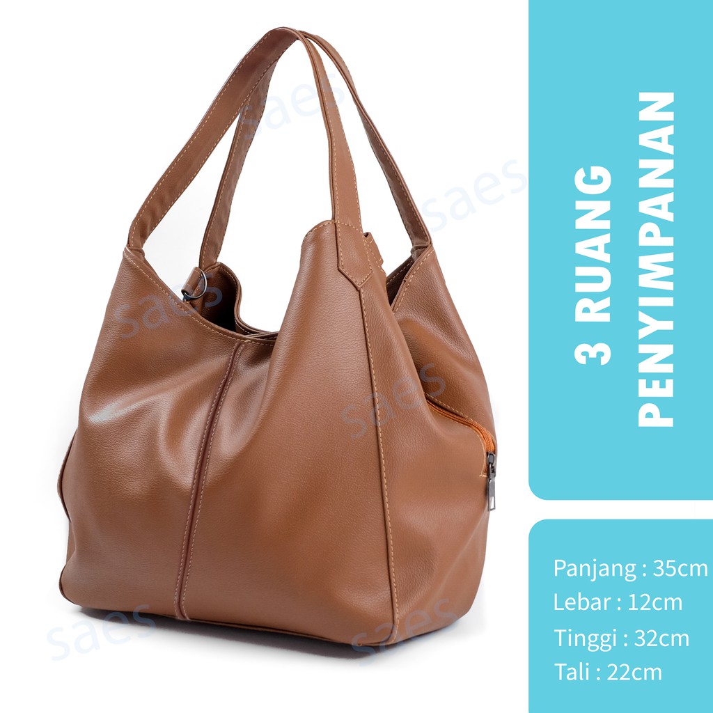 HOBO BAG BLACK VINTAGE kulit widuri Saes shop 004